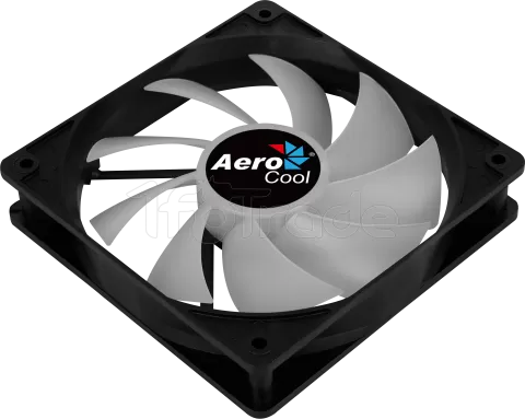 Photo de Ventilateur de boitier Aerocool Frost PWM RGB 12cm (Noir)