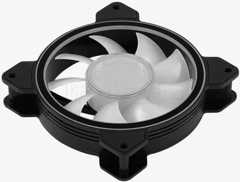 Photo de Ventilateur de boitier Aerocool Mirage RGB 12cm (Noir)