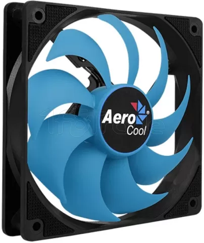 Photo de Ventilateur de boitier Aerocool Motion 12 Plus 12cm (Noir/Bleu)