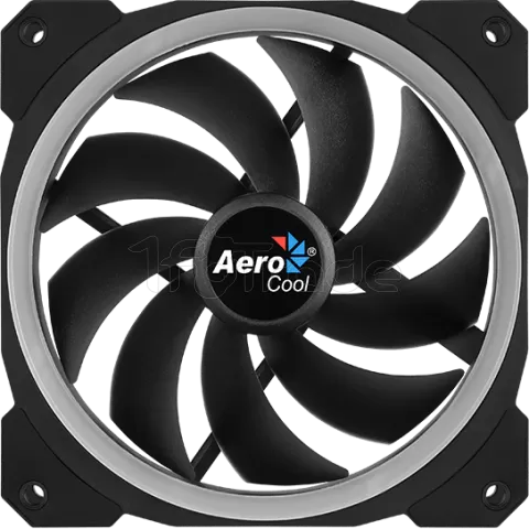 Photo de Ventilateur de boitier AeroCool Orbit RGB 12cm (Noir)