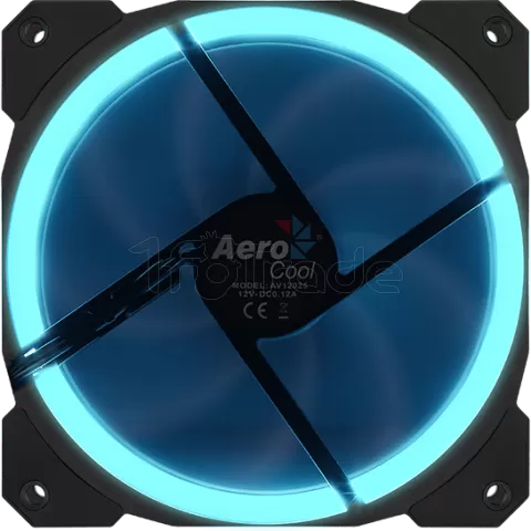 Photo de Ventilateur de boitier AeroCool Orbit RGB 12cm (Noir)