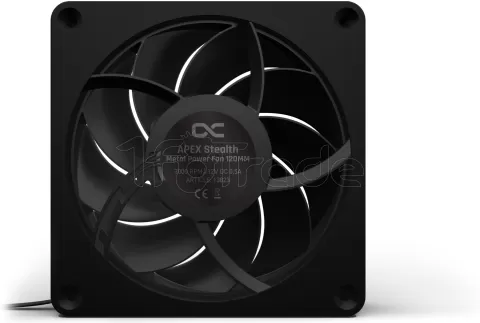 Photo de Ventilateur de boitier Alphacool Apex Stealth Metal Power - 12cm (Noir)