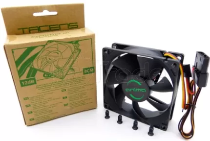 Photo de Ventilateur de boitier Anima AF8 - 8cm (Noir)