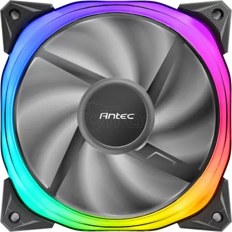 Photo de Ventilateur de boitier Antec Fusion aRGB - 12cm (Noir)