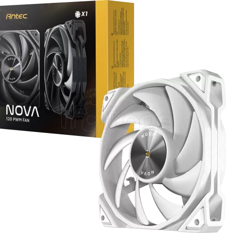 Photo de Ventilateur de boitier Antec Nova - 12cm (Blanc)