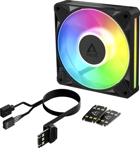 Photo de Ventilateur de boitier Arctic BioniX P12 RGB - 12cm (Noir)