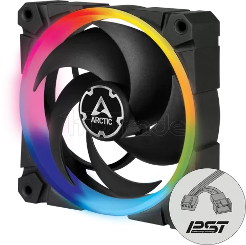 Photo de Ventilateur de boitier Arctic BioniX P120 RGB - 12cm (Noir)