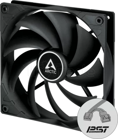 Photo de Ventilateur de boitier Arctic F14 PST Continuous Operation - 14cm (Noir)