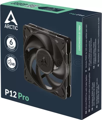 Photo de Ventilateur de boitier Arctic P12 Pro - 12cm (Noir)