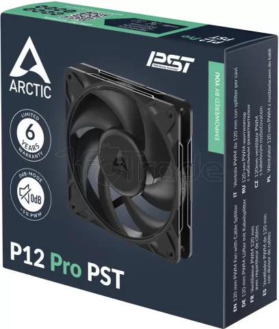 Photo de Ventilateur de boitier Arctic P12 Pro PST - 12cm (Noir)