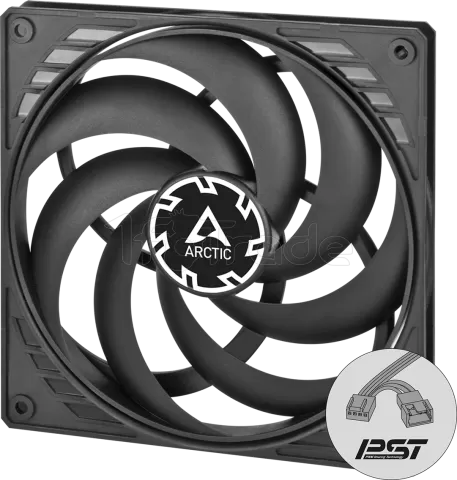 Photo de Ventilateur de boitier Arctic P14 Slim PST - 14cm (Noir)