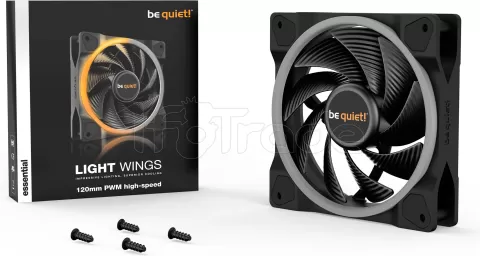 Photo de Ventilateur de boitier Be Quiet Light Wings High Speed RGB - 12cm (Noir)