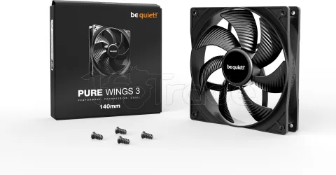 Photo de Ventilateur de boitier Be Quiet Pure Wings 3 - 14cm (Noir)