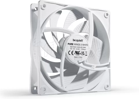 Photo de Ventilateur de boitier be quiet! Pure Wings 3 Haute vitesse PWM 12cm (Blanc)