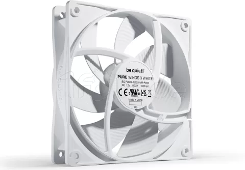Photo de Ventilateur de boitier be quiet! Pure Wings 3 PWM - 12cm (Blanc)