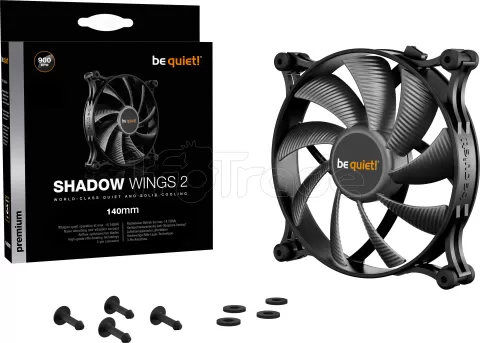 Photo de Ventilateur de boitier Be Quiet Shadow Wings 2 - 14cm (Noir)