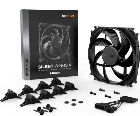 Photo de Ventilateur de boitier Be Quiet Silent Wings 4 - 14cm (Noir)