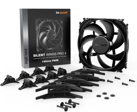 Photo de Ventilateur de boitier be quiet! Silent Wings 4 Pro - 14cm (Noir)