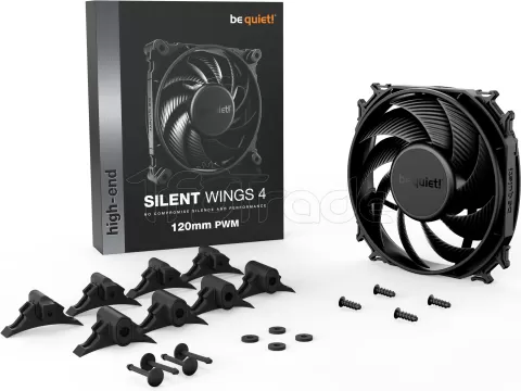 Photo de Ventilateur de boitier Be Quiet Silent Wings 4 PWM - 12cm (Noir)