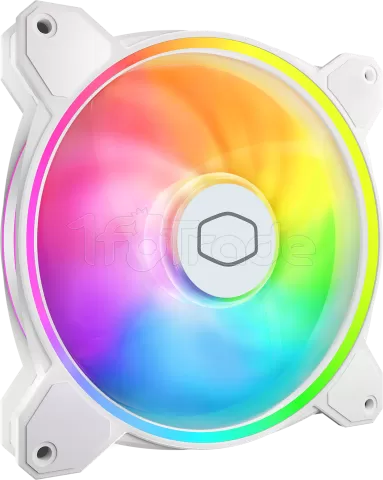 Photo de Ventilateur de boitier Cooler Master MasterFan MF Halo² RGB - 14cm (Blanc)