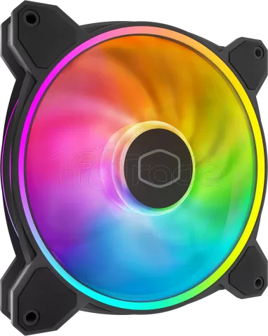 Photo de Ventilateur de boitier Cooler Master MasterFan MF Halo² RGB - 14cm (Noir)