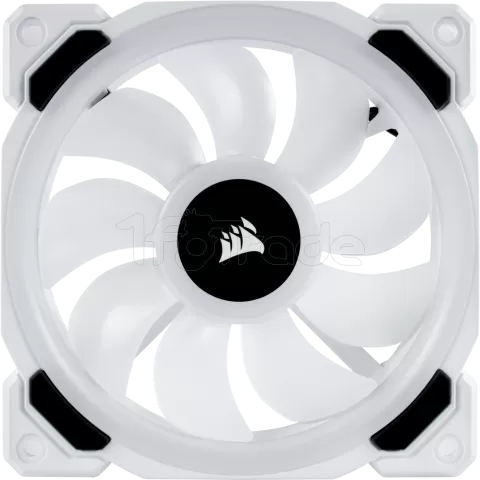 Photo de Ventilateur de boitier Corsair Dual Light Loop LL120 RGB - 12cm (Blanc)