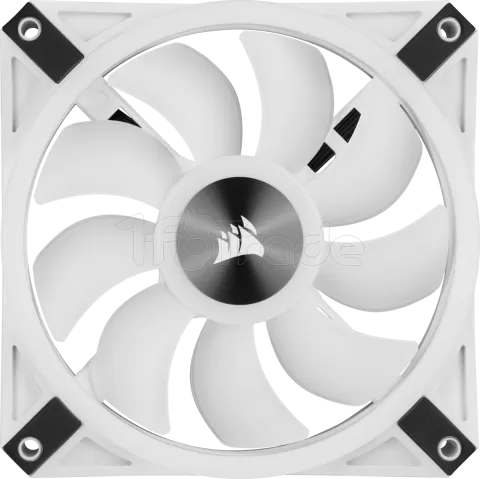 Photo de Ventilateur de boitier Corsair iCue QL120 RGB - 12cm (Blanc)