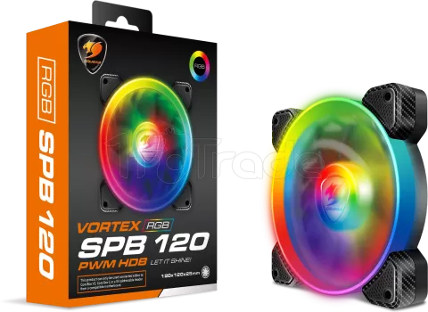 Photo de Ventilateur de boitier Cougar Vortex SPB RGB 12cm (Noir)