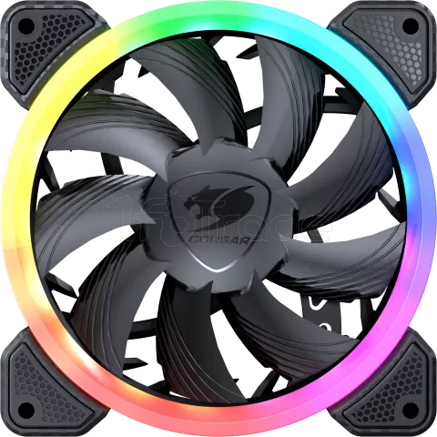 Photo de Ventilateur de boitier Cougar Vortex VK RGB 12cm (Noir)