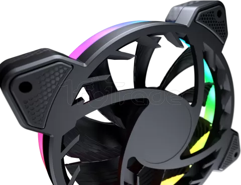 Photo de Ventilateur de boitier Cougar Vortex VK RGB 12cm (Noir)