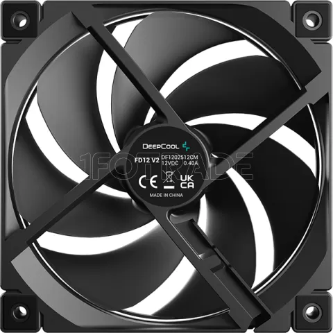 Photo de Ventilateur de boitier DeepCool FD12 V2 - 12cm (Noir)