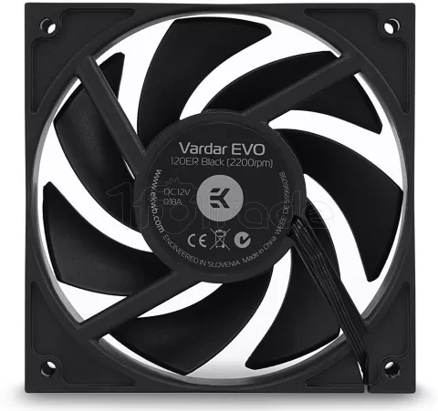 Photo de Ventilateur de boitier Ekwb EK-Vardar Evo 120ER BB 12cm (Noir)