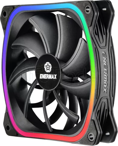 Photo de Ventilateur de boitier Enermax SquA RGB - 120mm (Noir)