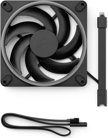 Photo de Ventilateur de boitier Fractal Design Momentum RGB - 14cm (Noir)