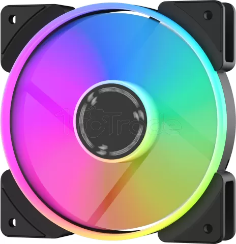 Photo de Ventilateur de boitier Fractal Design Prisma AL RGB - 12cm (Noir)