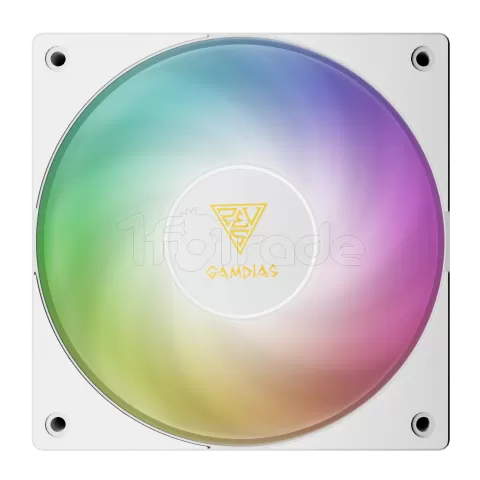 Photo de Ventilateur de boitier Gamdias Notus M1 RGB - 12cm (Blanc)