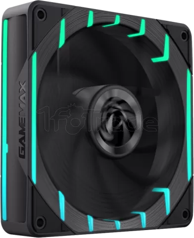 Photo de Ventilateur de boitier Gamemax Tornado T12 Argb - 12cm (Noir)