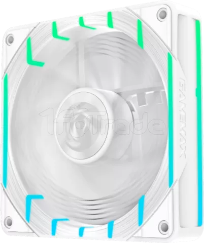 Photo de Ventilateur de boitier Gamemax Tornado T12 Reverse Argb - 12cm (Blanc)