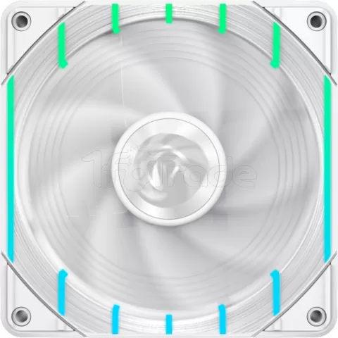 Photo de Ventilateur de boitier Gamemax Tornado T12 Reverse RGB - 12cm (Blanc)