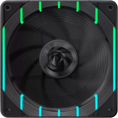 Photo de Ventilateur de boitier Gamemax Tornado T12 Reverse RGB - 12cm (Noir)