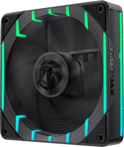 Photo de Ventilateur de boitier Gamemax Tornado T12 Reverse RGB - 12cm (Noir)