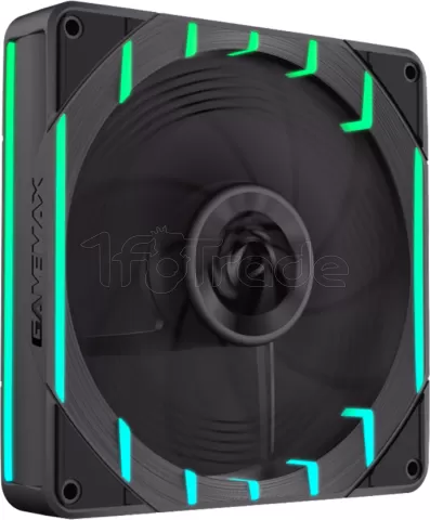 Photo de Ventilateur de boitier Gamemax Tornado T12 Reverse RGB - 12cm (Noir)