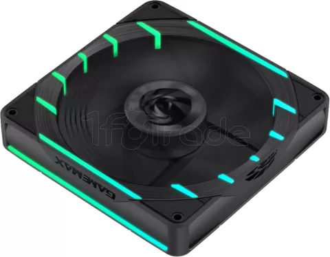 Photo de Ventilateur de boitier Gamemax Tornado T12 Reverse RGB - 12cm (Noir)