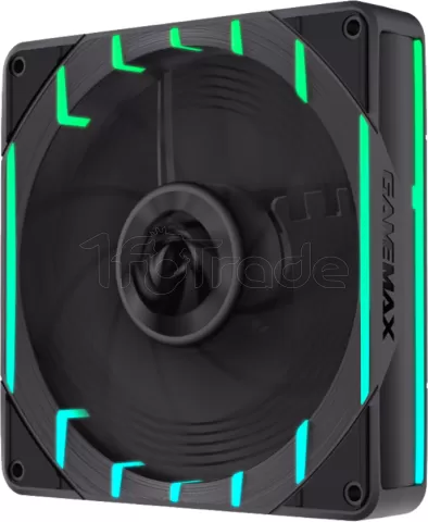 Photo de Ventilateur de boitier Gamemax Tornado T12 Reverse RGB - 12cm (Noir)