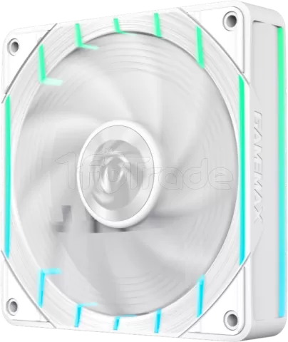 Photo de Ventilateur de boitier Gamemax Tornado T12 RGB - 12cm (Blanc)