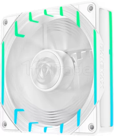 Photo de Ventilateur de boitier Gamemax Tornado T12 RGB - 12cm (Blanc)