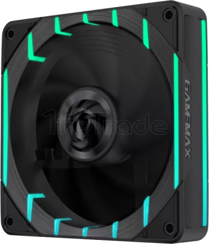 Photo de Ventilateur de boitier Gamemax Tornado T12 RGB - 12cm (Noir)
