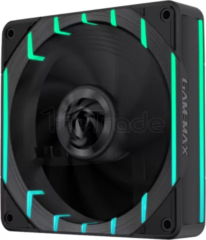 Photo de Ventilateur de boitier Gamemax Tornado T12 RGB - 12cm (Noir)