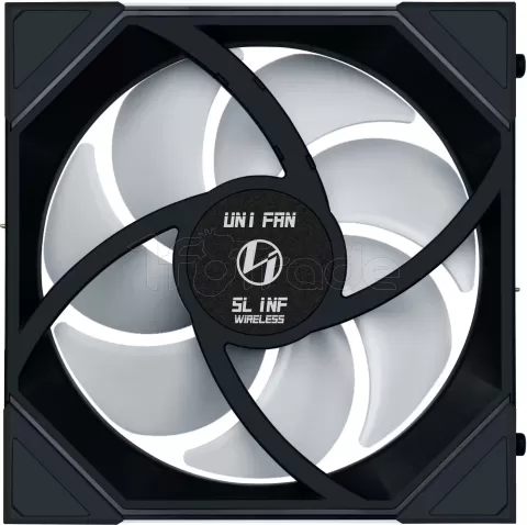 Photo de Ventilateur de boitier Lian Li Uni Fan SL-Infinity Wireless Reverse RGB - 14cm (Noir)