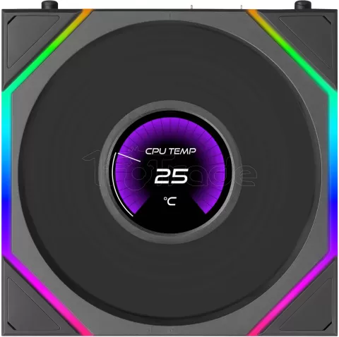 Photo de Ventilateur de boitier Lian Li Uni Fan TL LCD Flex - 12cm (Noir)